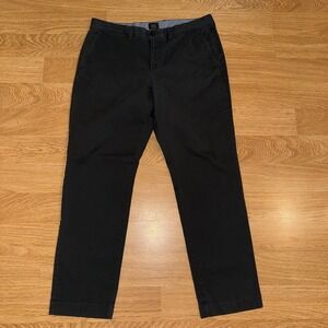 J Crew Pants Men's Black 34x30 (Act 34x29) Stretch 770 Straight Casual Chino